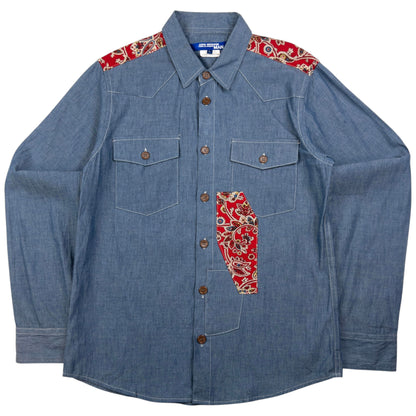 Vintage Junya Watanabe X Comme Des Garçons MAN Button Up Shirt Size S