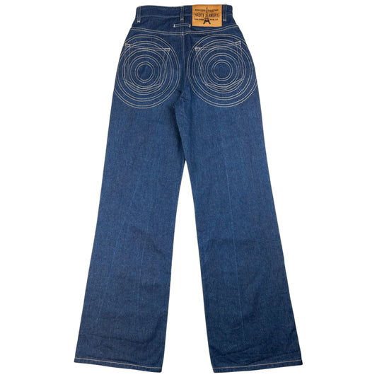 Vintage Jean Paul Gaultier Haute Jeanerie Embroidered Denim Jeans Size W25