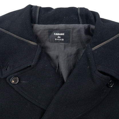 Vintage 90s Cabane De Zucca By Issey Miyake Wool Peacoat Jacket Size S