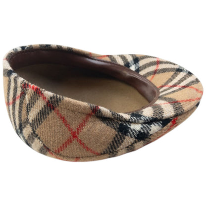 Vintage 90s Burberry Nova Check Structured Flat-Cap Hat