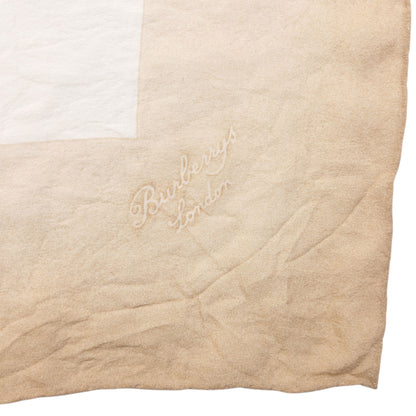 Vintage 90s Burberry Nova Check Sheer Silk Scarf