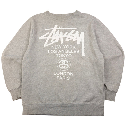 Vintage Stussy World Tour Graphic Sweatshirt Size S