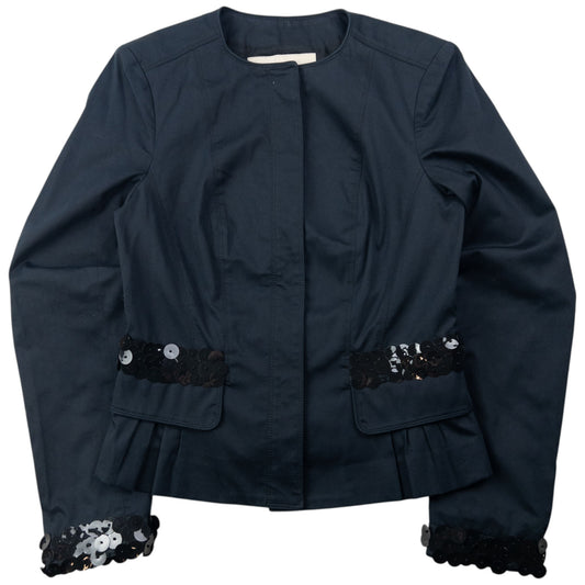 Vintage Burberry Tailored Sequin Jacket Womens Size 8