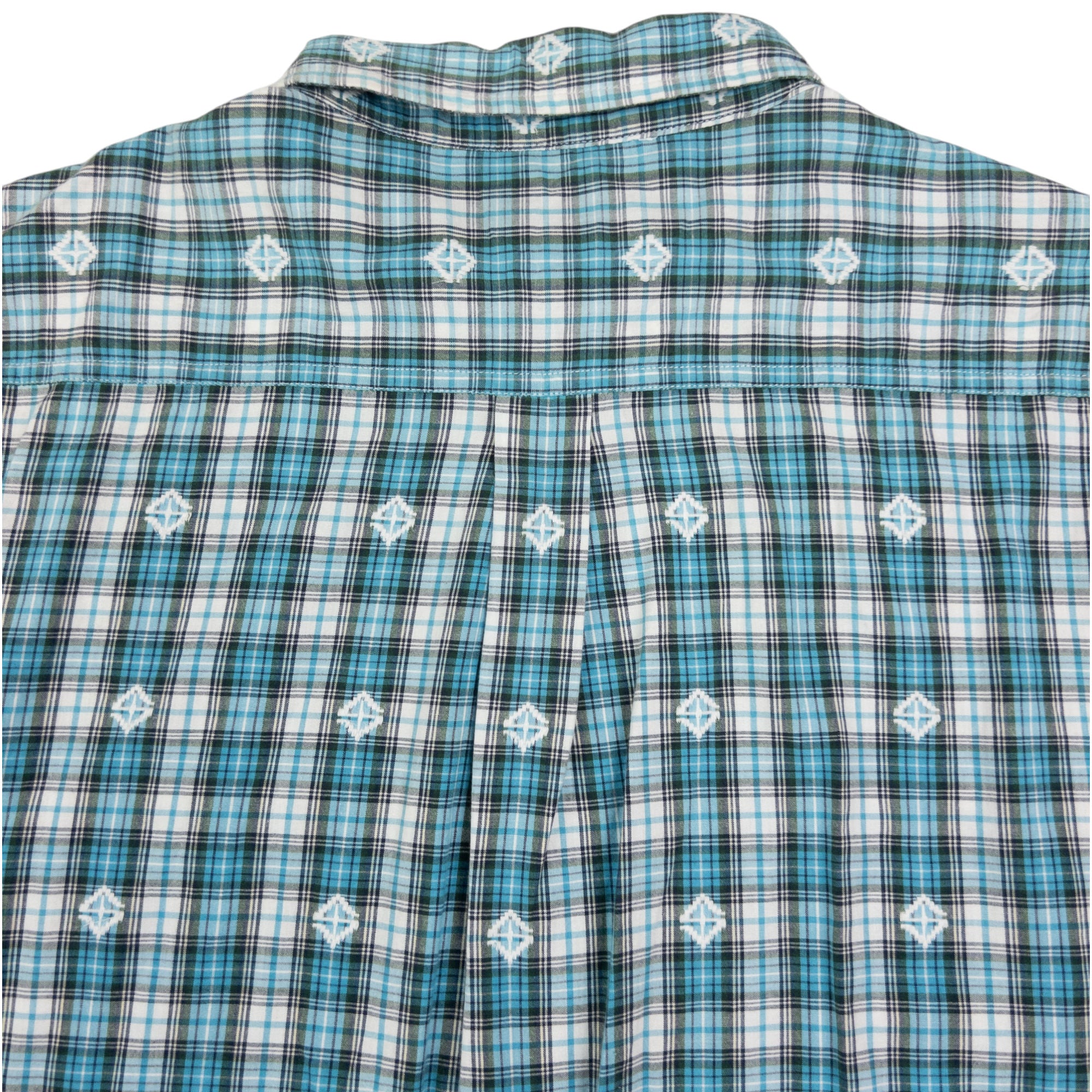 Vintage Stussy Checkered Monogram Short Sleeve Button Up Shirt Size L