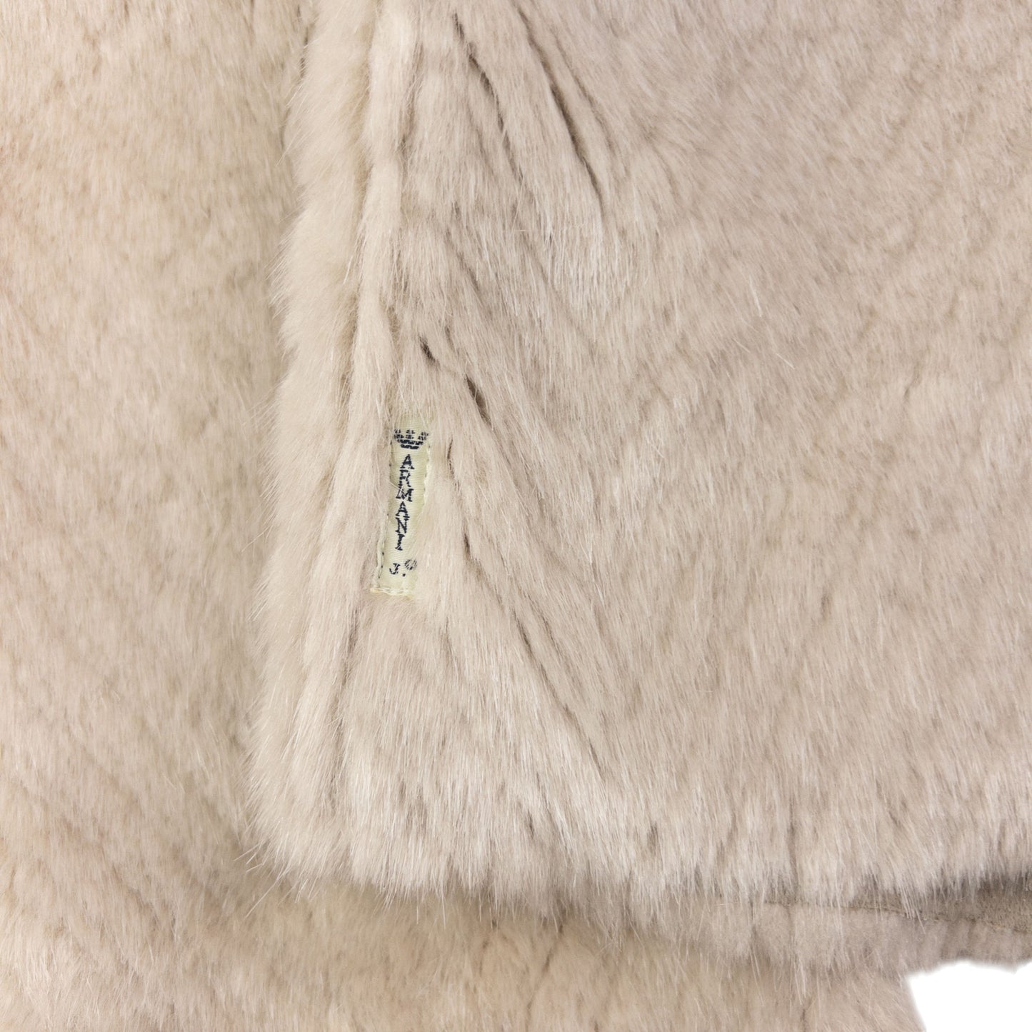 Vintage Armani Jeans Reversible Fur Jacket Womens Size M
