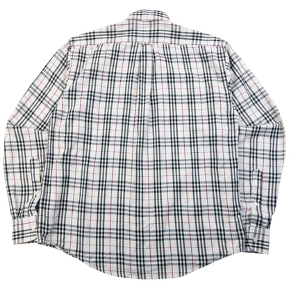 Vintage 2000s Burberry Nova Check Long Sleeve Button Up Shirt Size S
