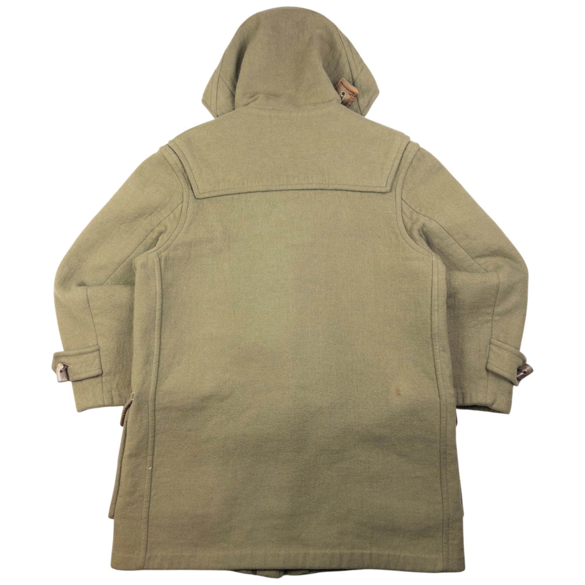 Vintage Burberry Nova Check Lined Wool Duffle Jacket Size L