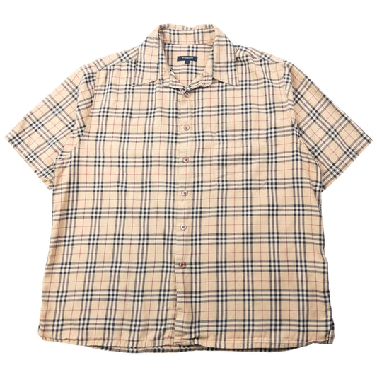 Vintage 2000s Burberry Nova Check Short Sleeve Button Up Shirt Size L