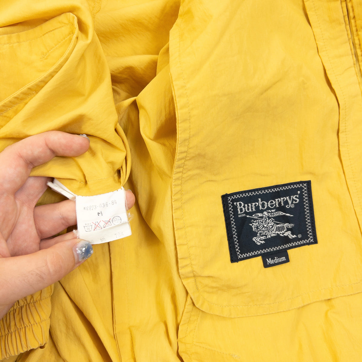 Vintage 90s Burberry Zip Up Jacket Size XS