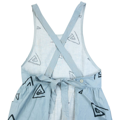 Vintage 90s Issey Miyake Triangle Print Tie Back Apron
