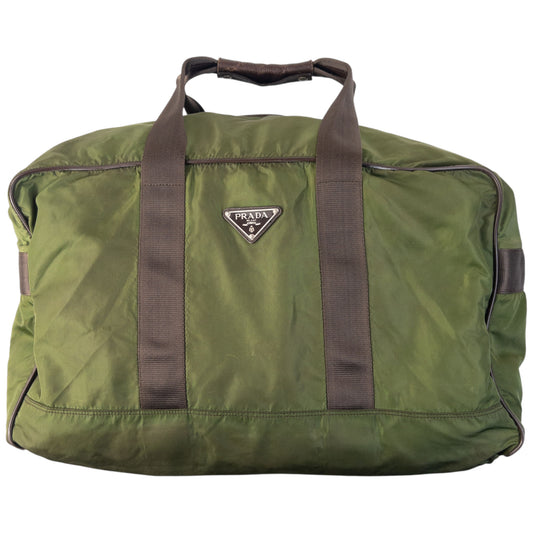 Vintage 90s Prada Duffel Luggage Bag
