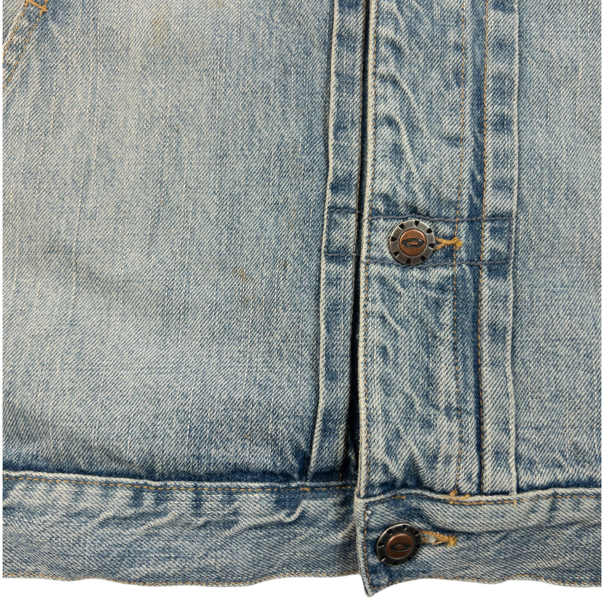 Vintage 90s Oakley Button Up Denim Jacket Size XL