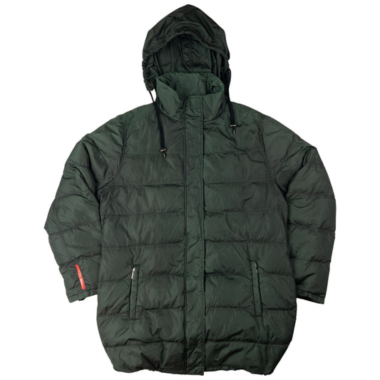 Vintage Prada Sport Zip Up Puffer Rain Jacket Size L