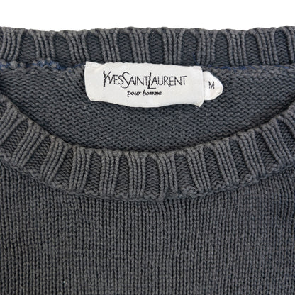 Vintage 2000s YSL Yves Saint Laurent Knit Jumper Size L