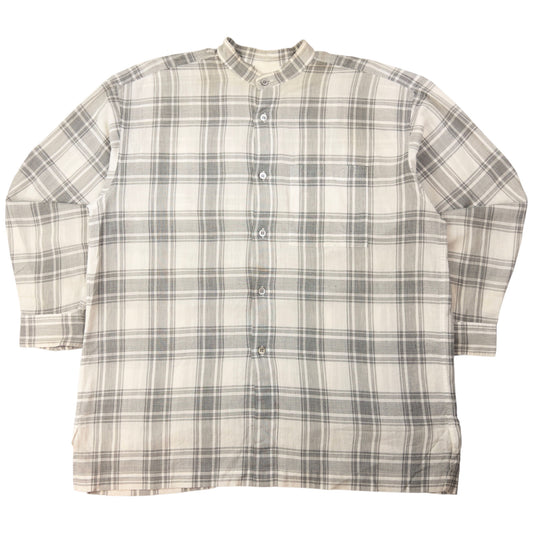 Vintage Issey Miyake Checkered Long Sleeve Button Up Shirt Size L