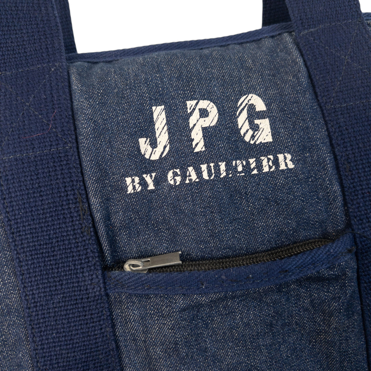 Vintage 2000s Jean Paul Gaultier JPG Denim Shoulder Bag