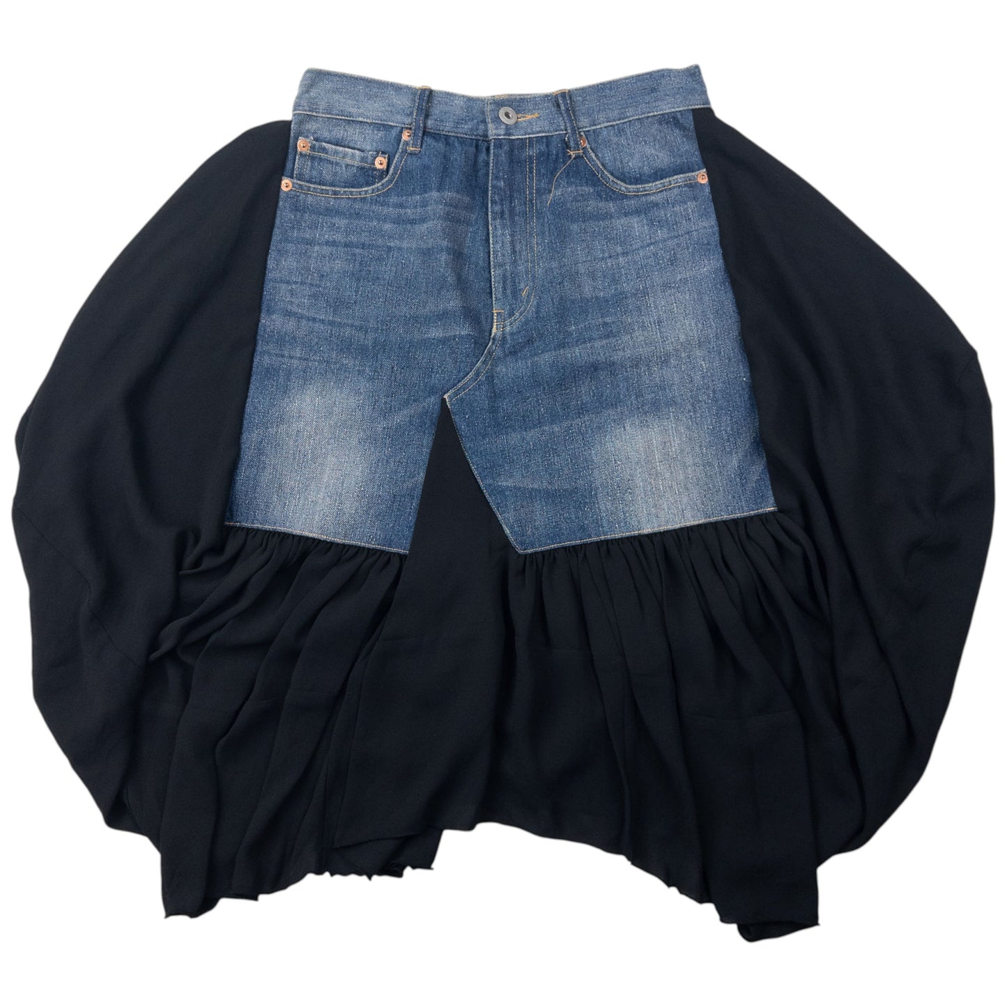 Vintage Junya Watanabe X Comme Des Garçons Denim Contrast Skirt Womens Size W28