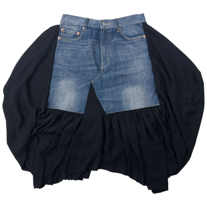 Vintage Junya Watanabe X Comme Des Garçons Denim Contrast Skirt Womens Size W28