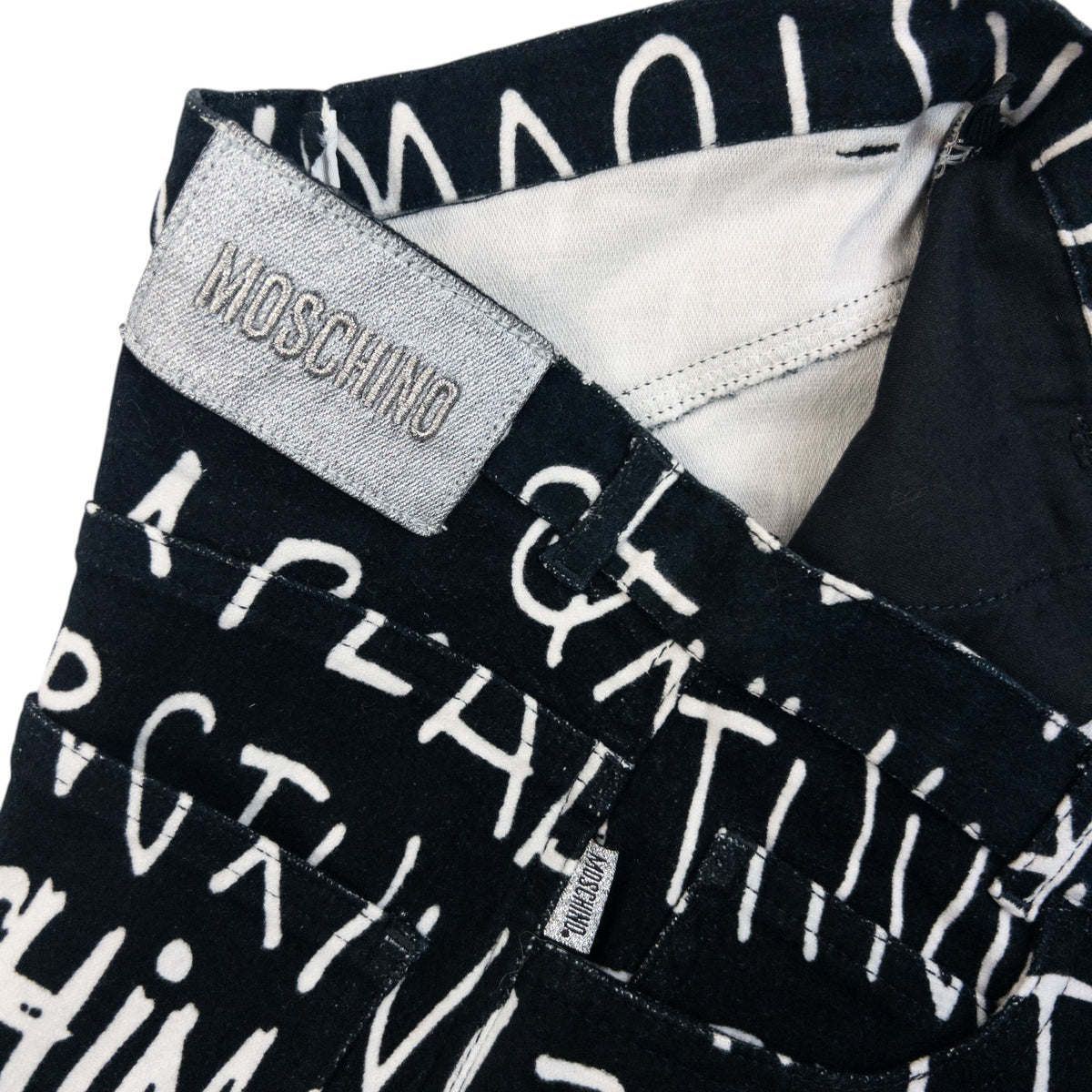 Vintage 2000s Moschino Alphabet Skirt Womens Size W26