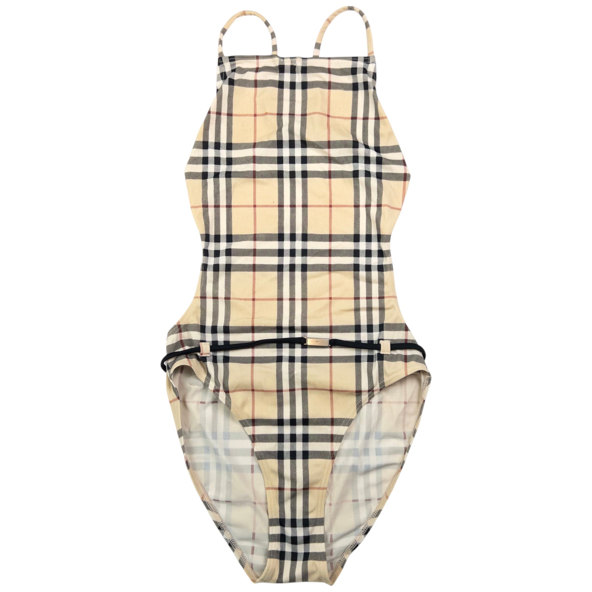 Vintage Burberry Nova Check Swimming Costume Womens Size L