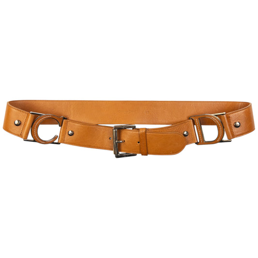 Vintage 2000s Dior Leather Belt Size M