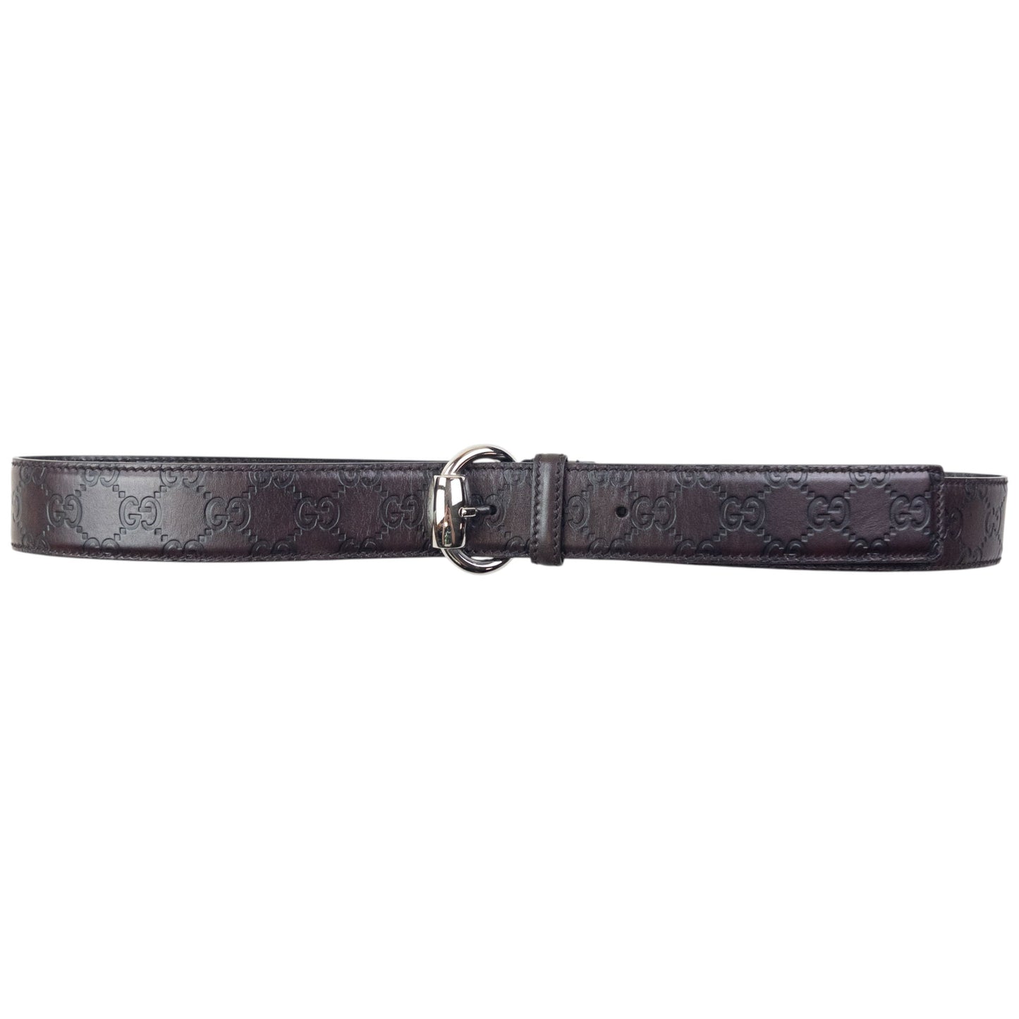 Vintage 2000s Gucci Embossed Monogram Leather Belt Size L