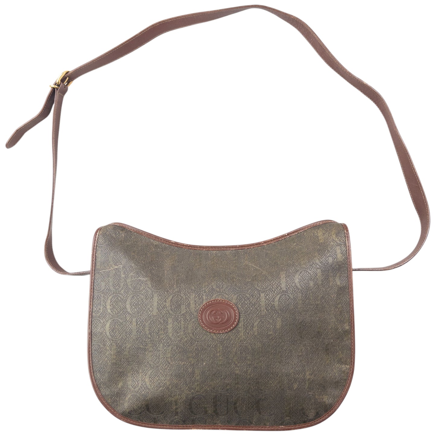 Vintage 80s Gucci Monogram Crossbody Bag