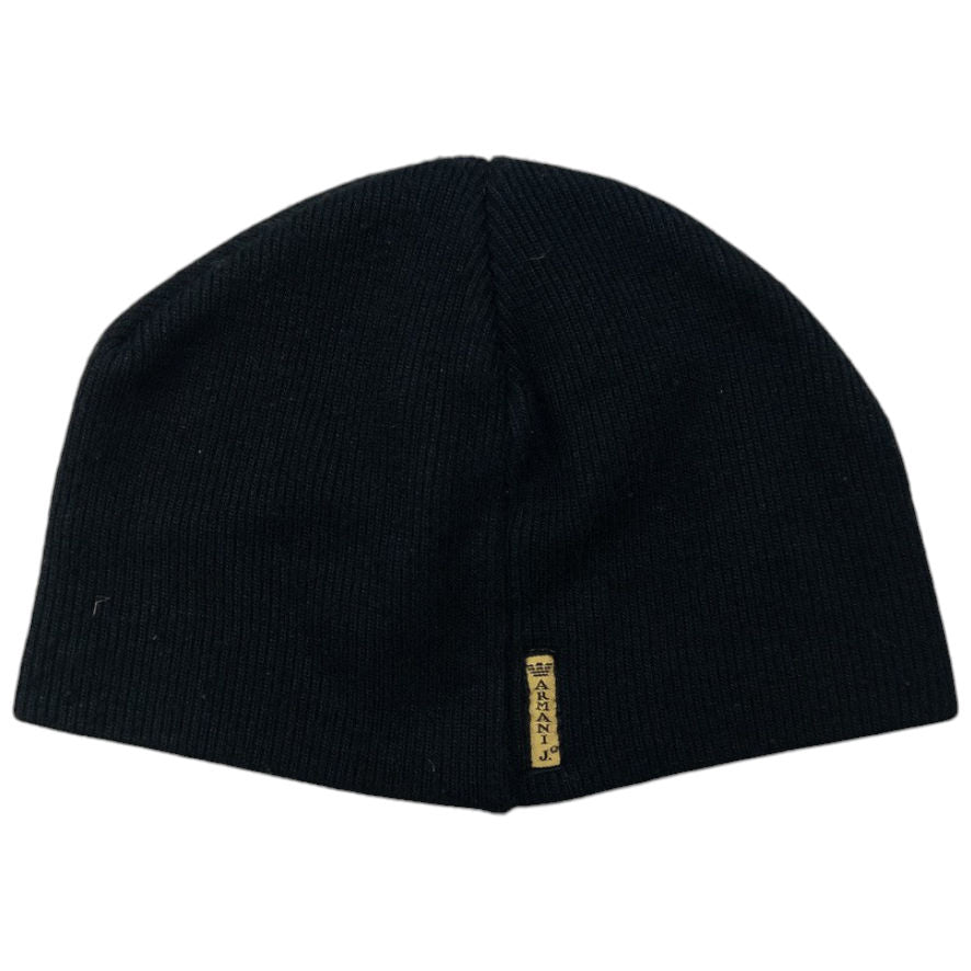 Vintage Armani Jeans Ribbed Beanie Hat