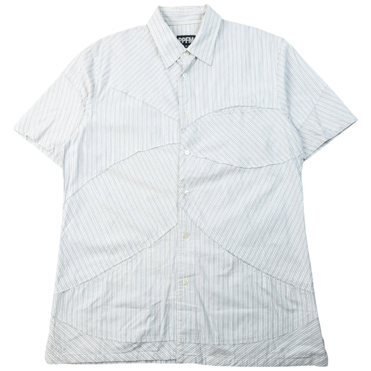 Vintage 2000s PPFM Striped Short Sleeve Button Up Shirt Size M