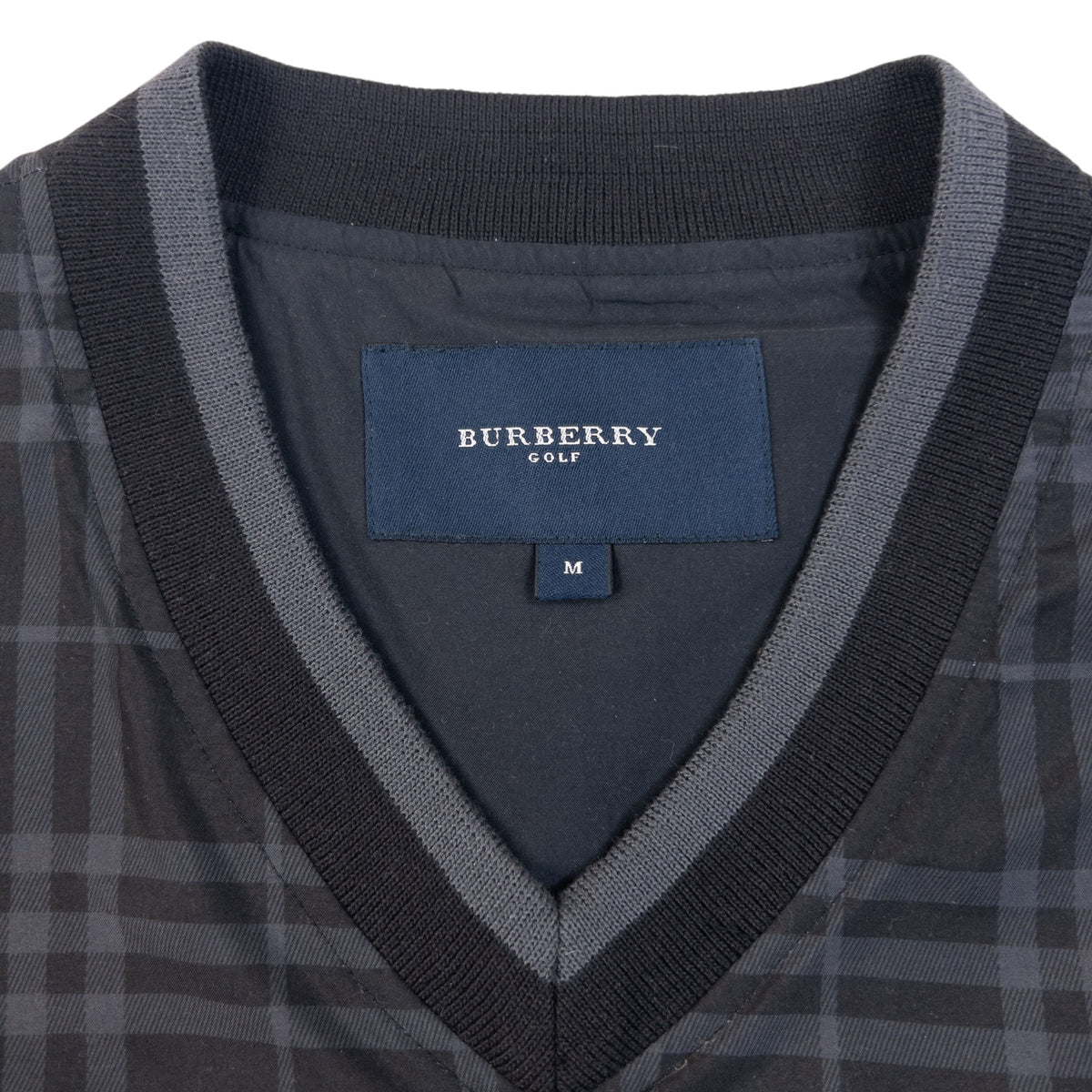 Vintage 2000s Burberry Golf Nova Check Pullover Vest Jacket Size M