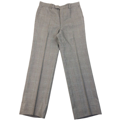 Vintage 90s Burberry Checkered Wool Jacket & Trousers Suit Set Size M