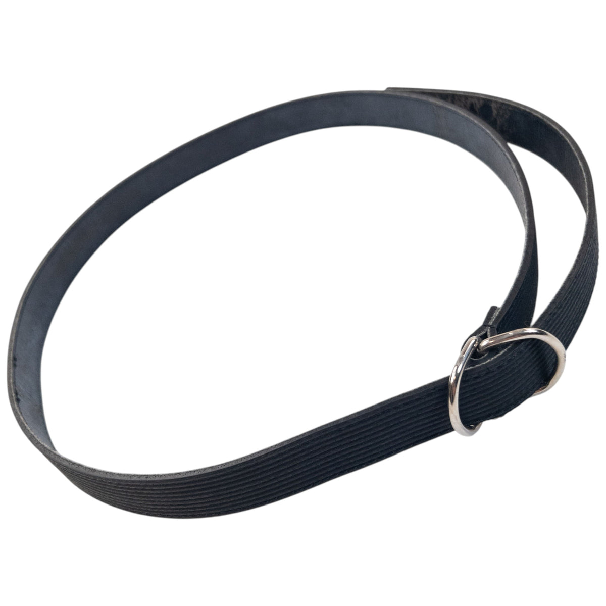 Vintage 90s Comme Des Garçons Ribbed Leather Belt Size M
