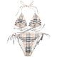 Vintage 2000s Burberry Nova Check Bikini Set Womens Size L