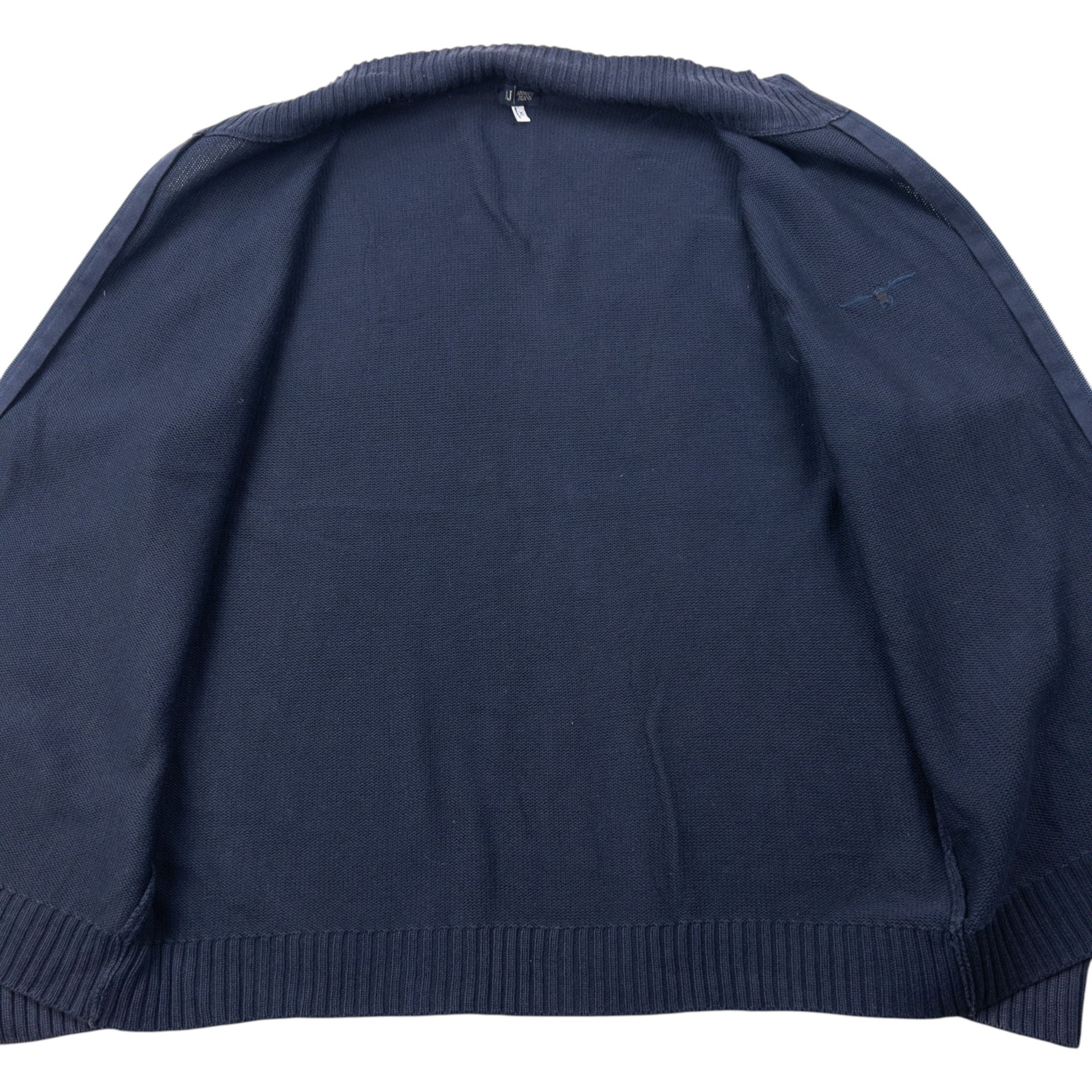 Vintage 2000s Armani Jeans Zip Up Jumper Size M