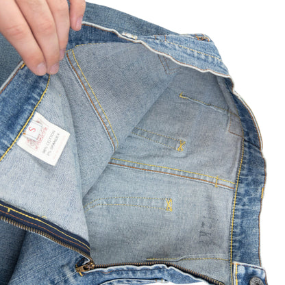 Vintage Evisu Double Gull Japanese Denim Skirt Womens Size S