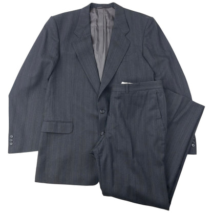 Vintage 80s YSL Yves Saint Laurent Jacket & Trousers Wool Suit Set Size XL