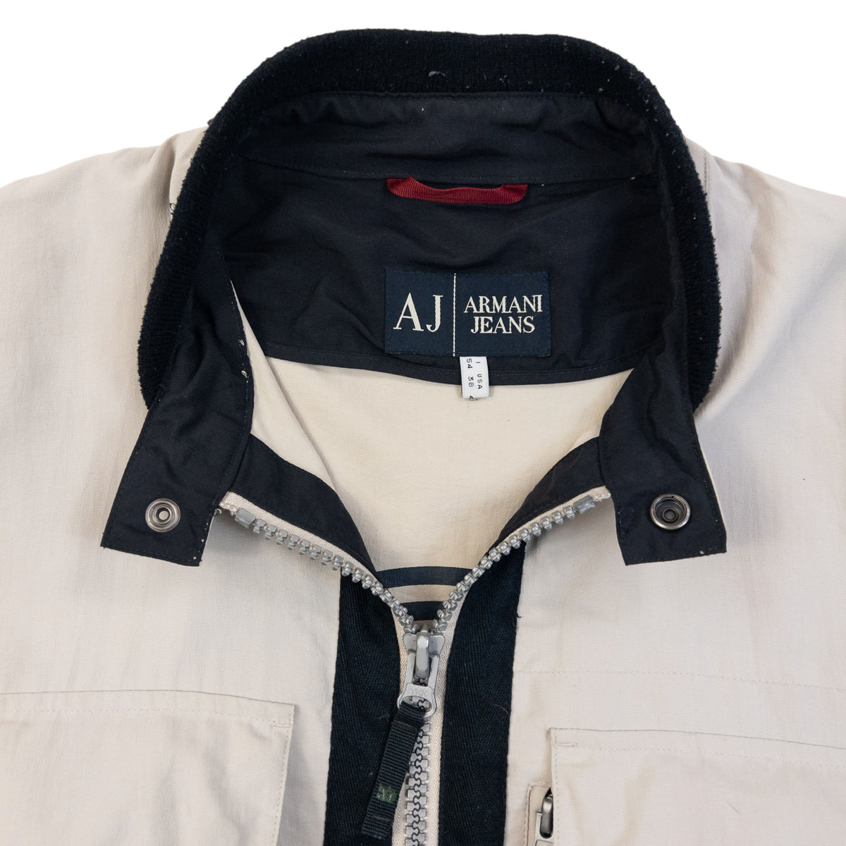 Vintage 2000s Armani Jeans Zip Up Jacket Size L