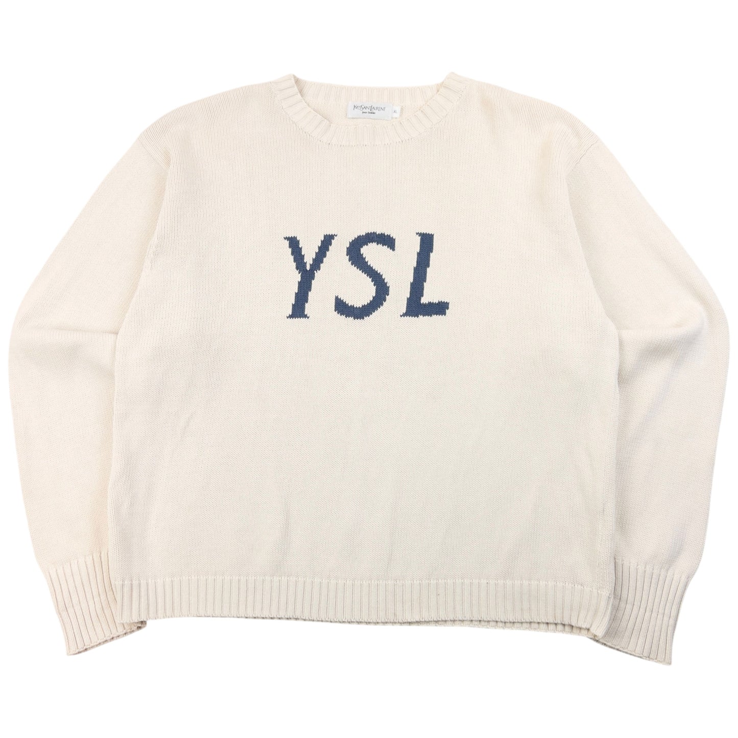 Vintage 2000s YSL Yves Saint Laurent Knit Jumper Size L