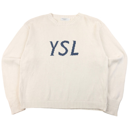 Vintage 2000s YSL Yves Saint Laurent Knit Jumper Size L