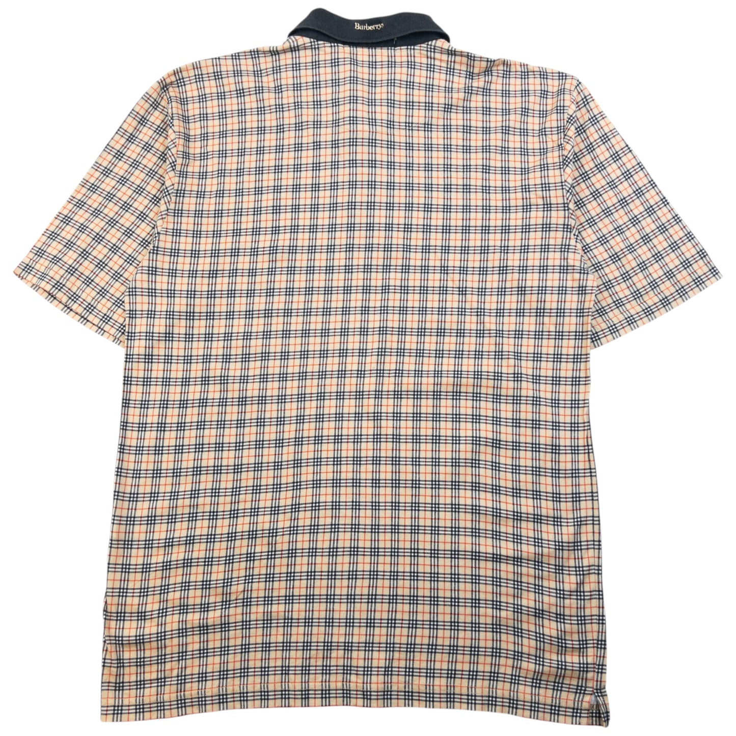 Vintage 90s Burberry Nova Check Polo Shirt Size L