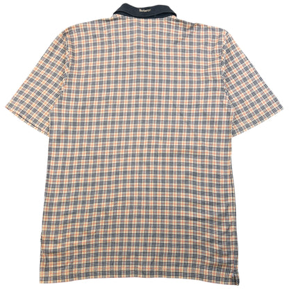 Vintage 90s Burberry Nova Check Polo Shirt Size L
