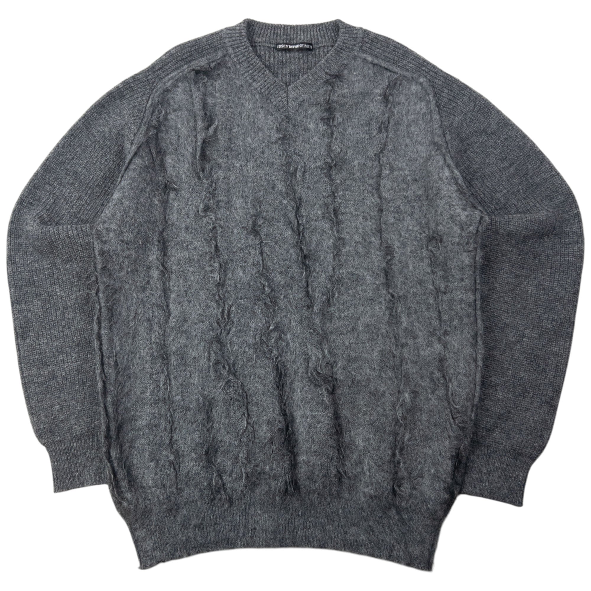 Vintage Issey Miyake MEN Slashed Wool Knit Jumper Size L