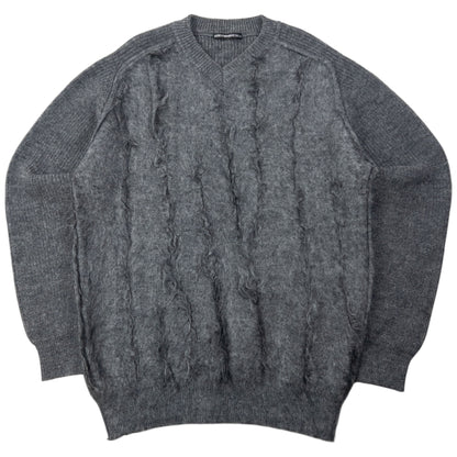 Vintage Issey Miyake MEN Slashed Wool Knit Jumper Size L