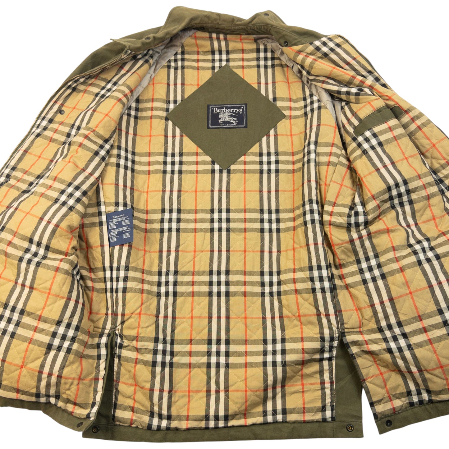 Vintage 90s Burberry Nova Check Lined Jacket Size XL