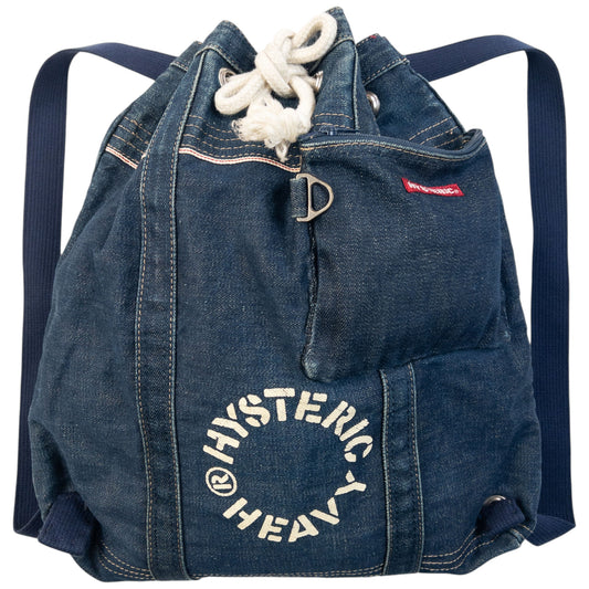 Vintage 90s Hysteric Glamour Denim Bucket Backpack