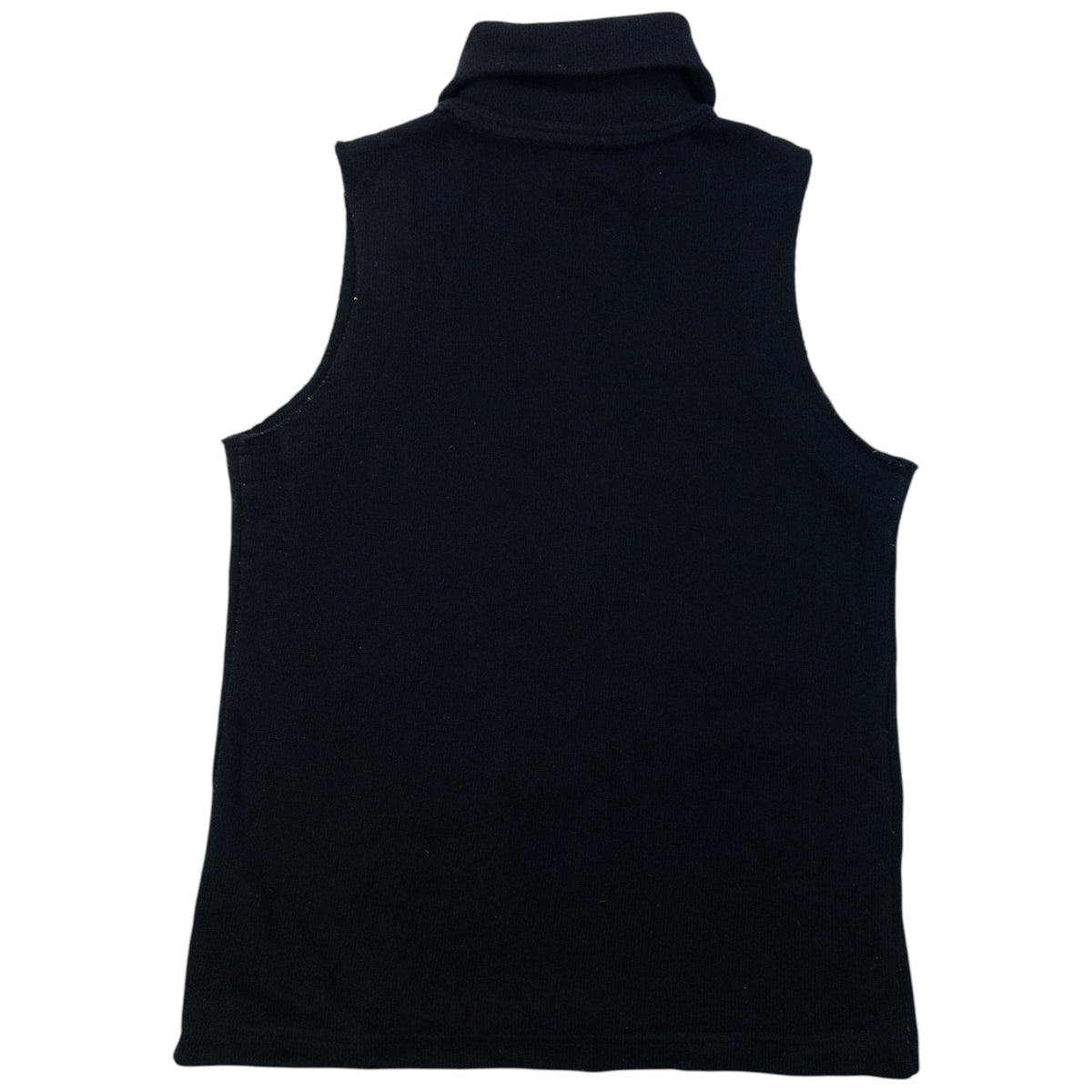 Vintage 2000s Yohji Yamamoto NOIR Zip Up Sleeveless Jumper in black, photo 2