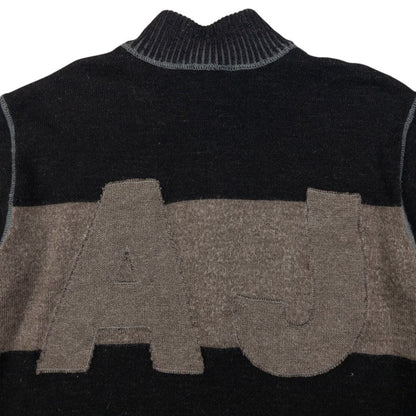 Vintage Armani Jeans Zip Up Jumper Size S