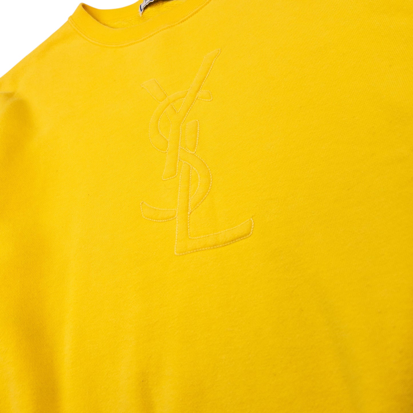 Vintage YSL Yves Saint Laurent Embroidered Sweatshirt Womens Size M