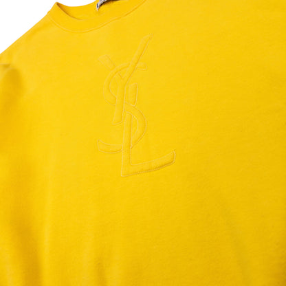 Vintage YSL Yves Saint Laurent Embroidered Sweatshirt Womens Size M