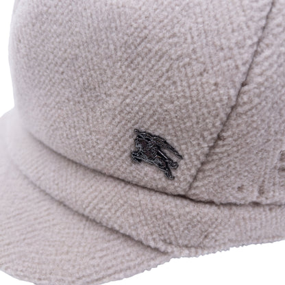 Vintage Burberry Wool Newsboy Hat Size M